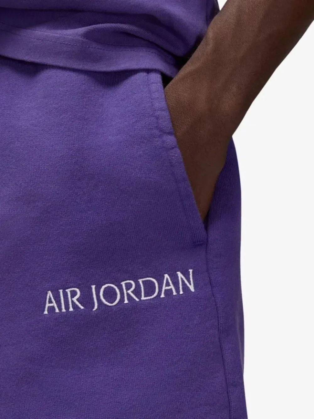 Jordan Brand Wordmark Purple Concord Shorts Sweatpants Sweatshorts M